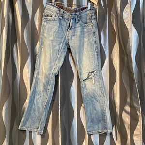 Well Worn Rock Revival boot cut jeans